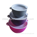 3pcs Set Salad Bowl With Lid 